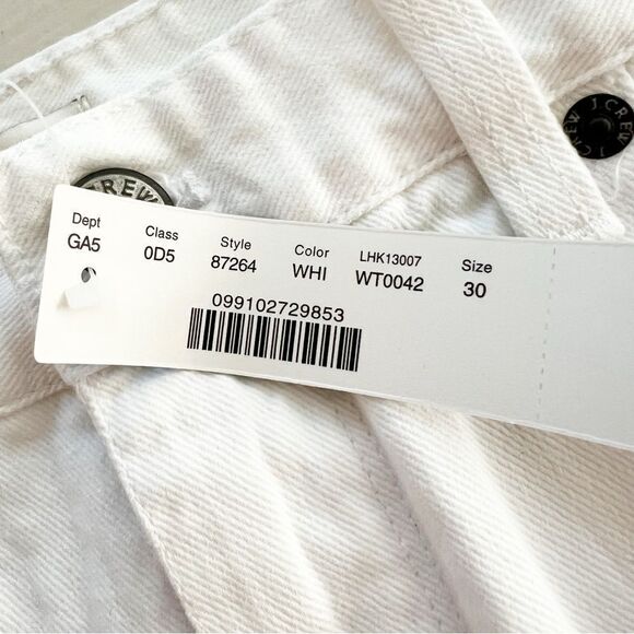 J. Crew White Denim Jean Mini Skirt size 30 NWT - Picture 8 of 8